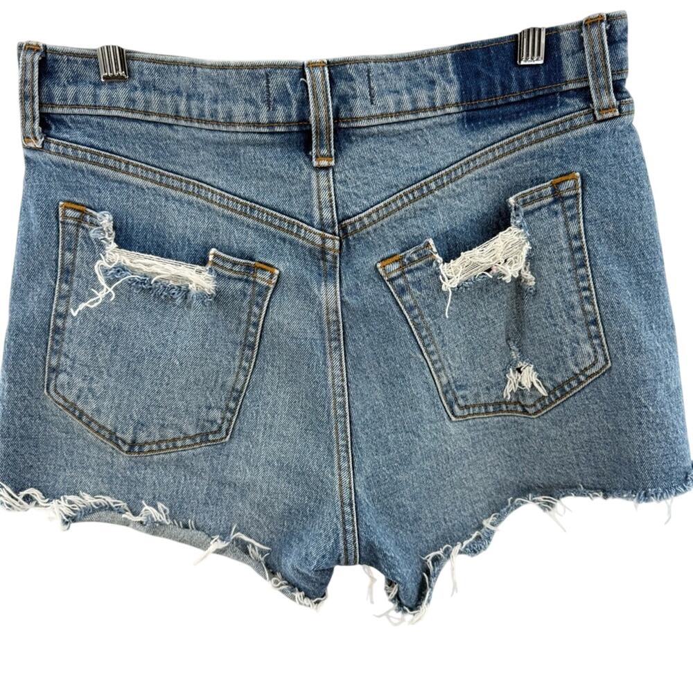 Abercrombie & Fitch Curve Love The Mom Short Mid Rise Preppy Boho Size 28 / 6 - Picture 7 of 9